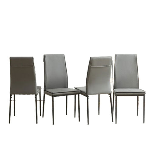 Modern Kitchen Dining Chairs with Metal Legs 4pcs