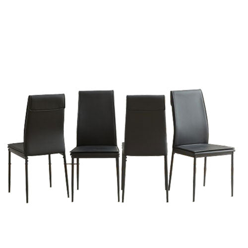 Modern Kitchen Dining Chairs with Metal Legs 4pcs