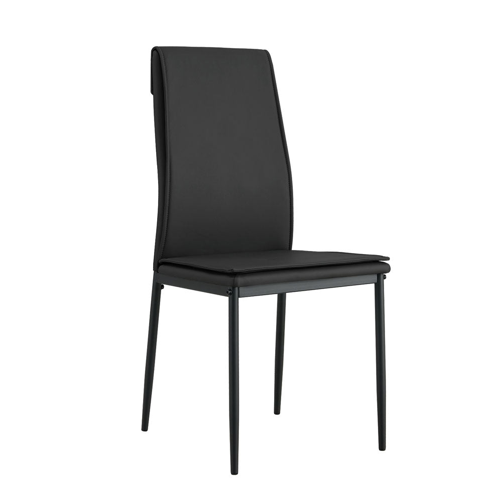 Modern Kitchen Dining Chairs with Metal Legs 4pcs