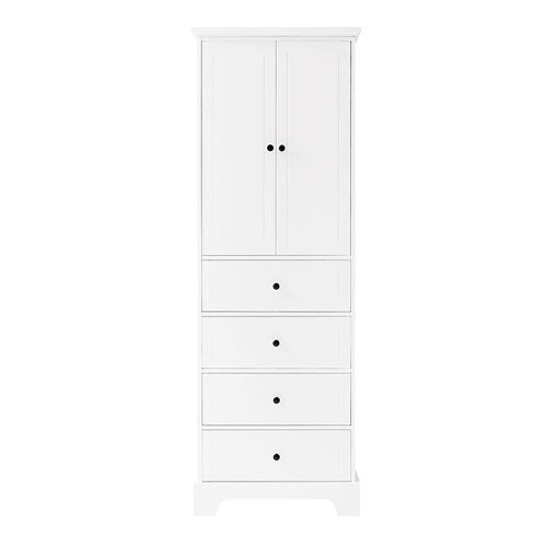 2-Door and 4-Drawer Adjustable Cabinet