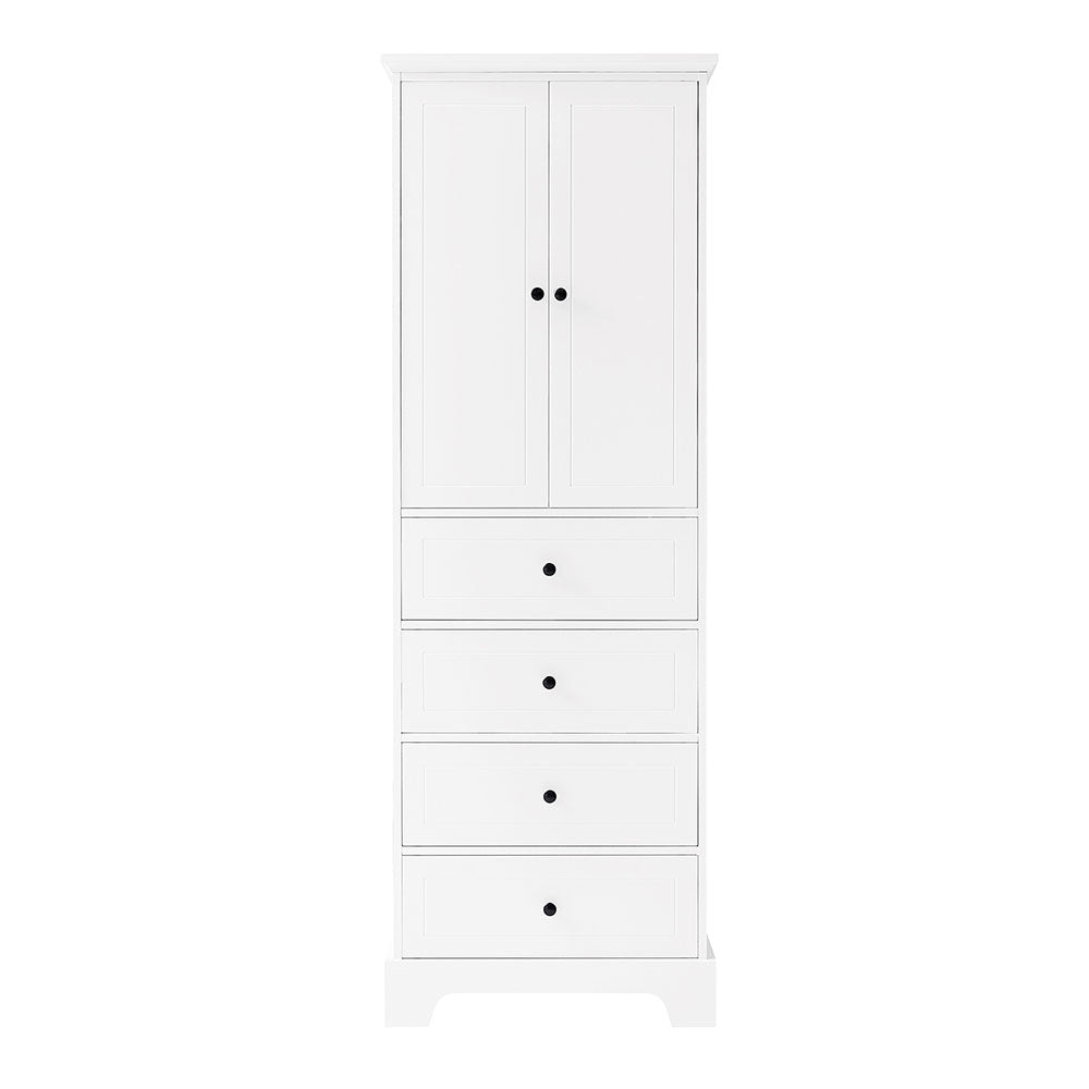 2-Door and 4-Drawer Adjustable Cabinet