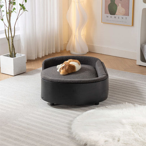 Dog Bed Solid Wood Legs Cashmere Cushion Large