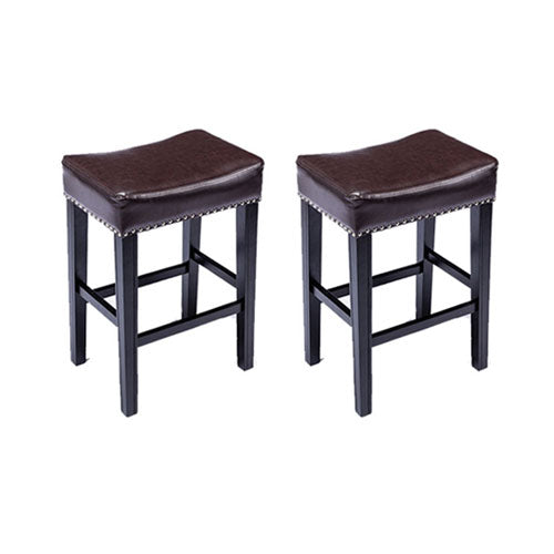 Backless Kitchen Counter Soft Sitting Stool 2pcs