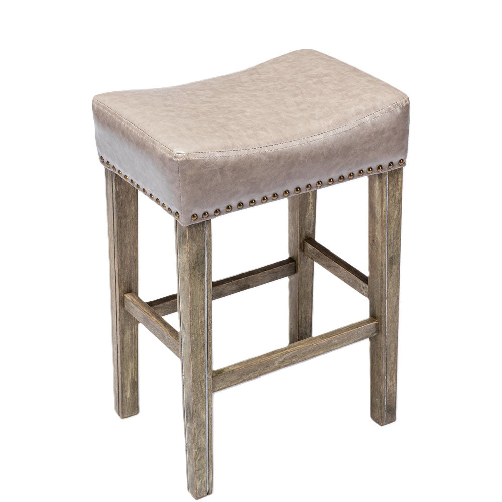 Backless Kitchen Counter Soft Sitting Stool 2pcs