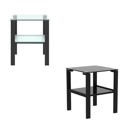 Two Layered Glass Small Home Tea Table