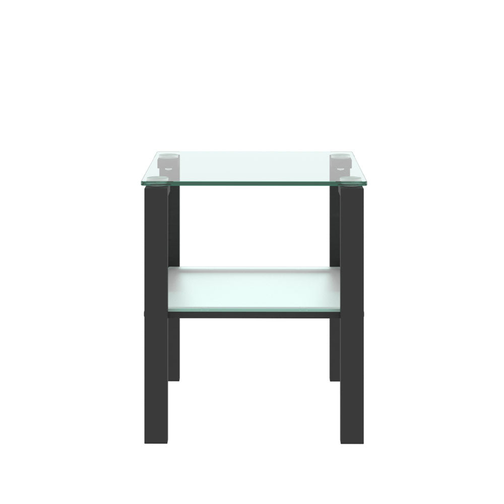 Two Layered Glass Small Home Tea Table