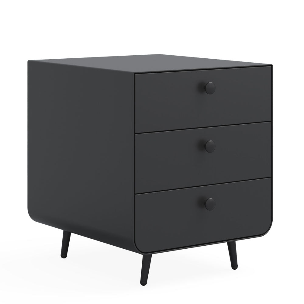 3 Drawers Nordic Minimalist Bedside Steel Cabinet