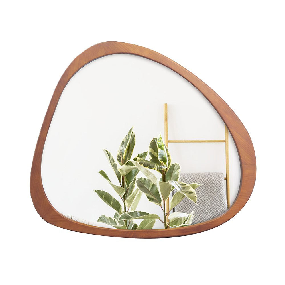 45-Inch Asymmetrical Solid Wood Wall Mirror