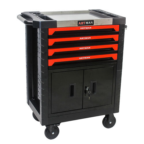 Removable 4-Drawers Tool Cart with Lock