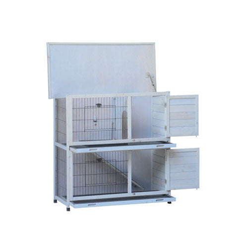 Rabbit Hutch Extensible Chicken Coop with No Leak Trays