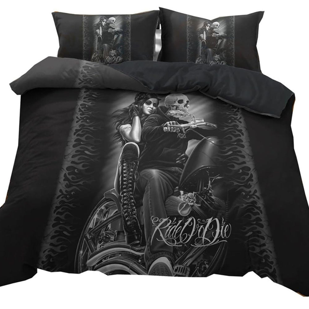 3D Printed Halloween Design Bedding Set