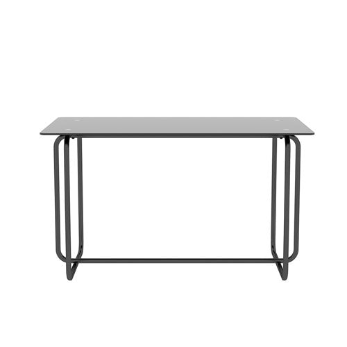 Rectangular Glass Dining Table w/ Metal Frame