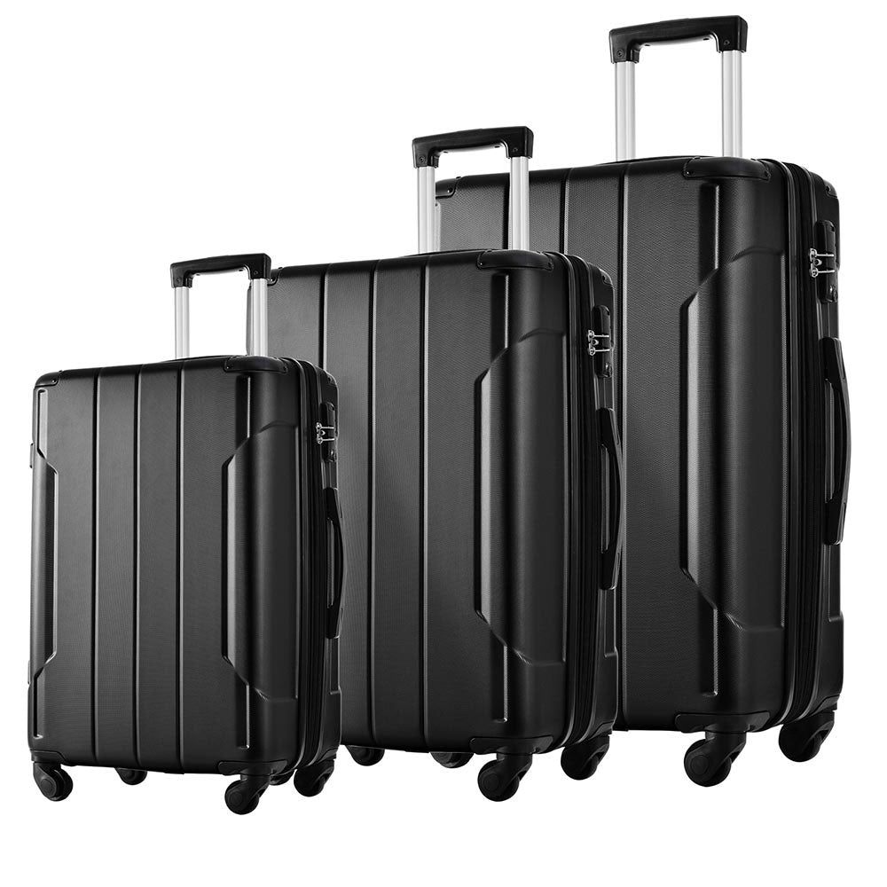 Expandable Spinner Suitcase with Corner Guards 3pcs