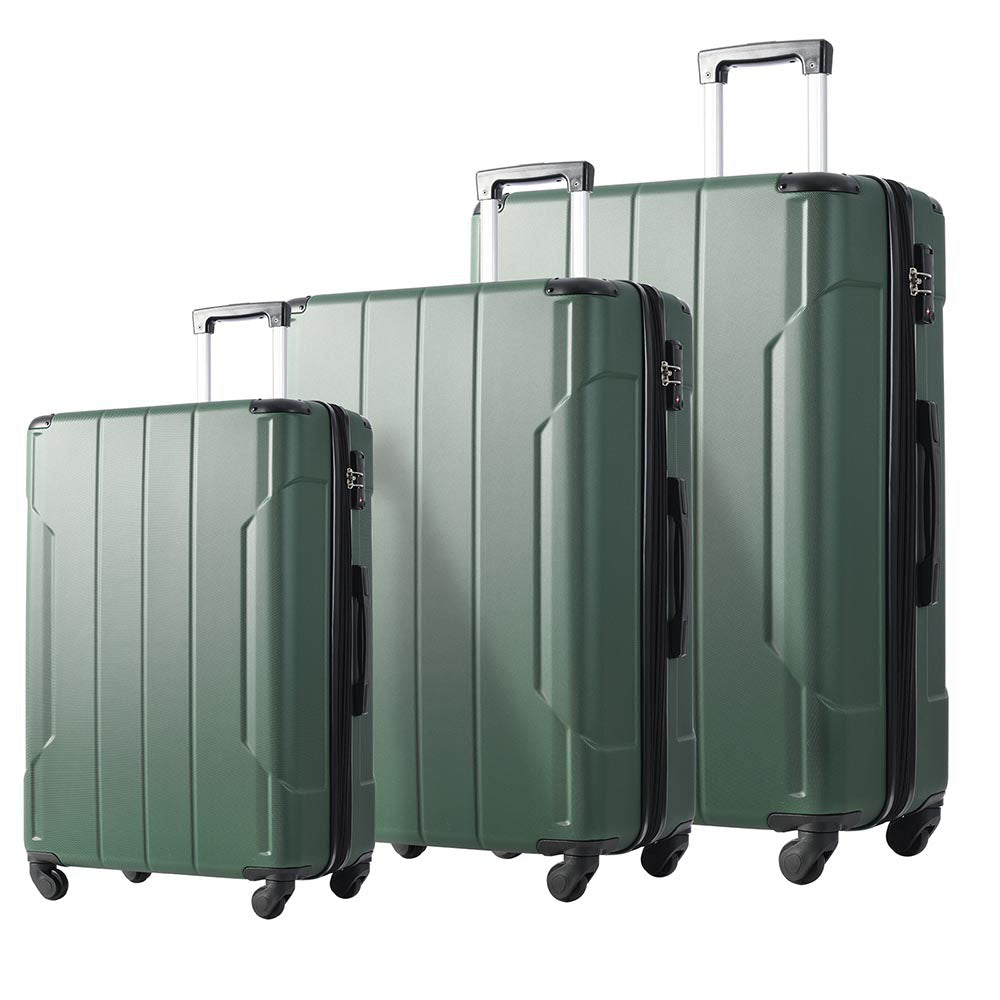 Expandable Spinner Suitcase with Corner Guards 3pcs