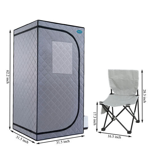 Portable Mini Plus Steam Sauna Tent (Grey)