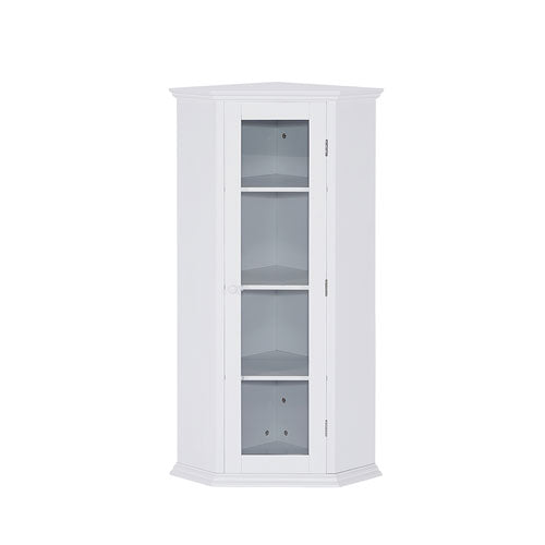 Corner Cabinet with Glass Door