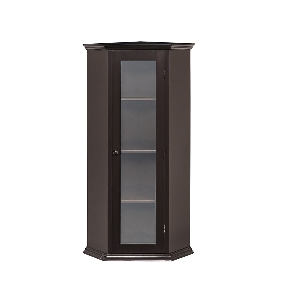 Corner Cabinet with Glass Door