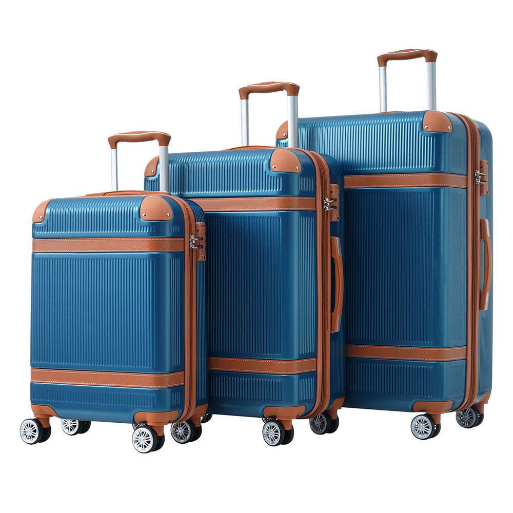 3-Piece Hard-shell Luggage Sets with TSA Lock