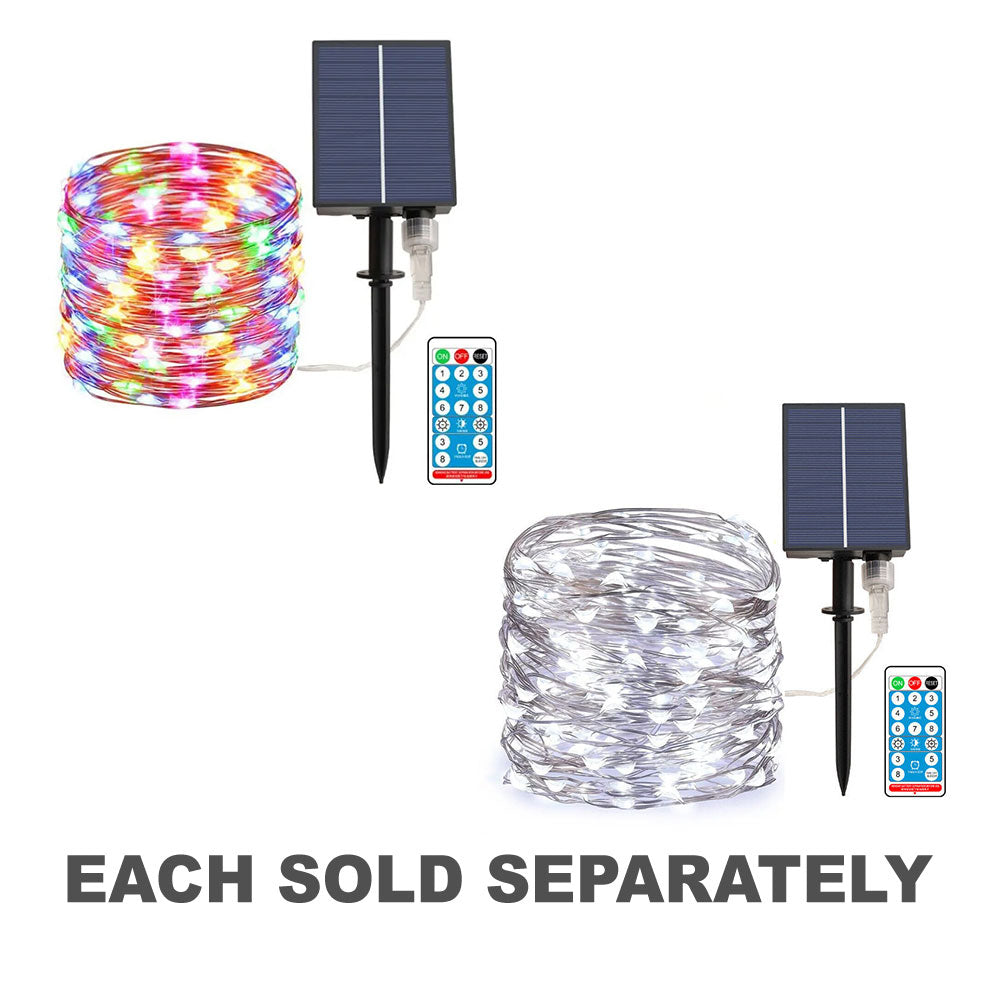 Solar Remote Controlled Outdoor Fairy String Light