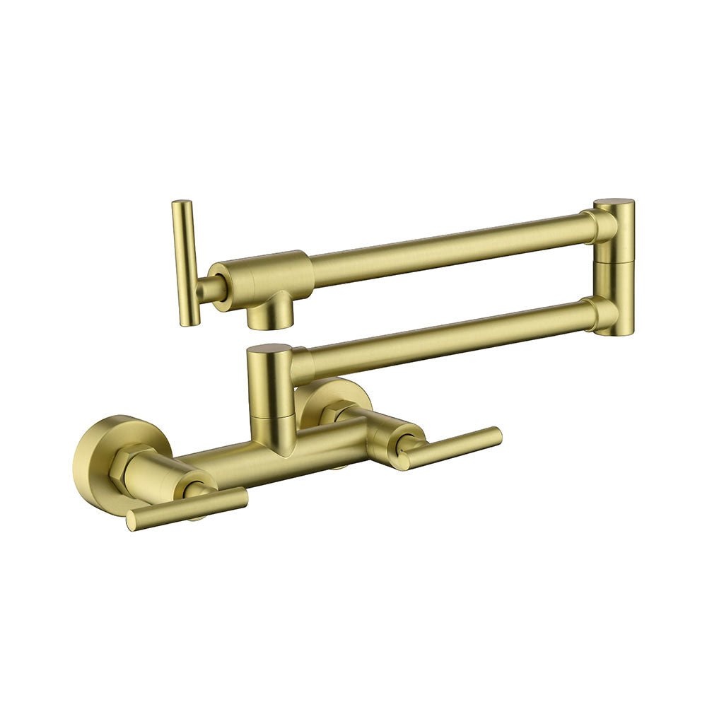 Pot Filler Faucet with Hot and Cold (Gold)