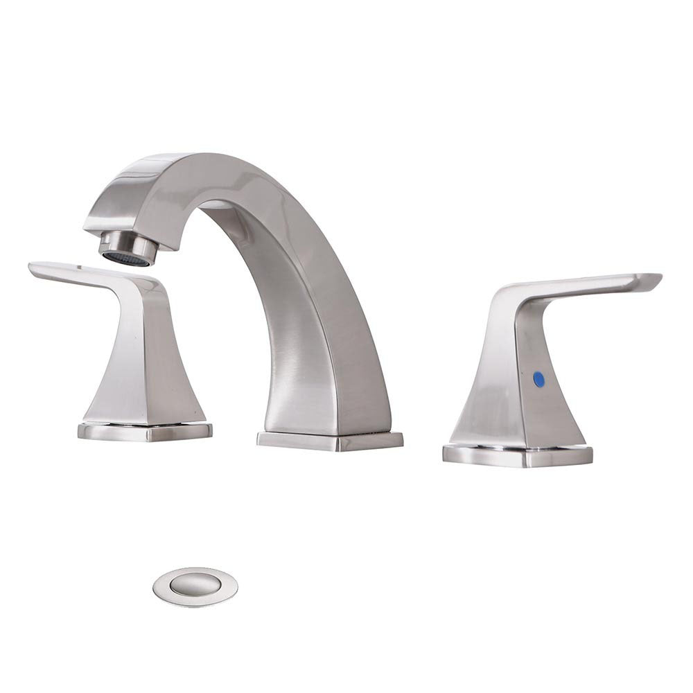 Widespread 2 Handles Bathroom Faucet with Pop Up Sink Drain