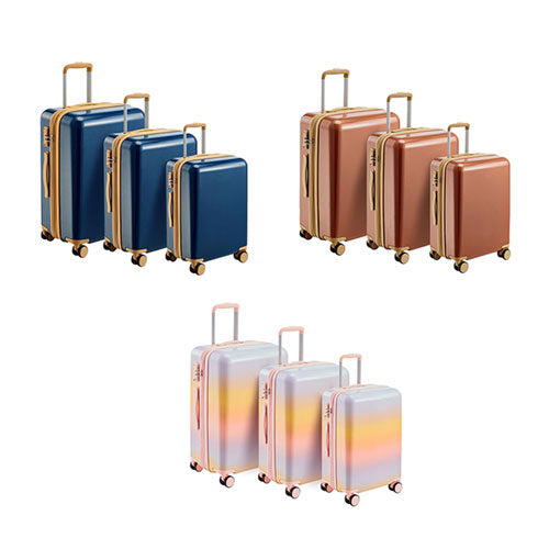 3-Piece Hard-shell PC Luggage Sets w/ TSA Lock