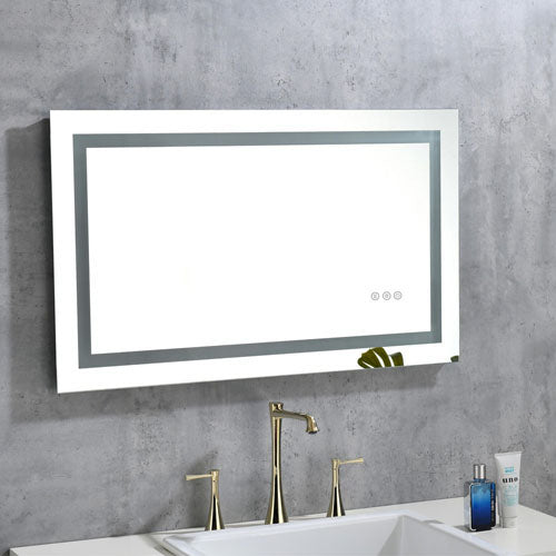 LED Bathroom Mirror Dimmable Anti-Fog Shatter-Proof