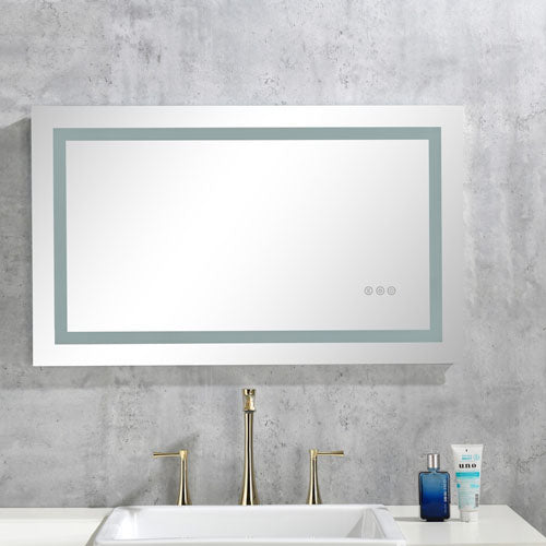 LED Bathroom Mirror Dimmable Anti-Fog Shatter-Proof