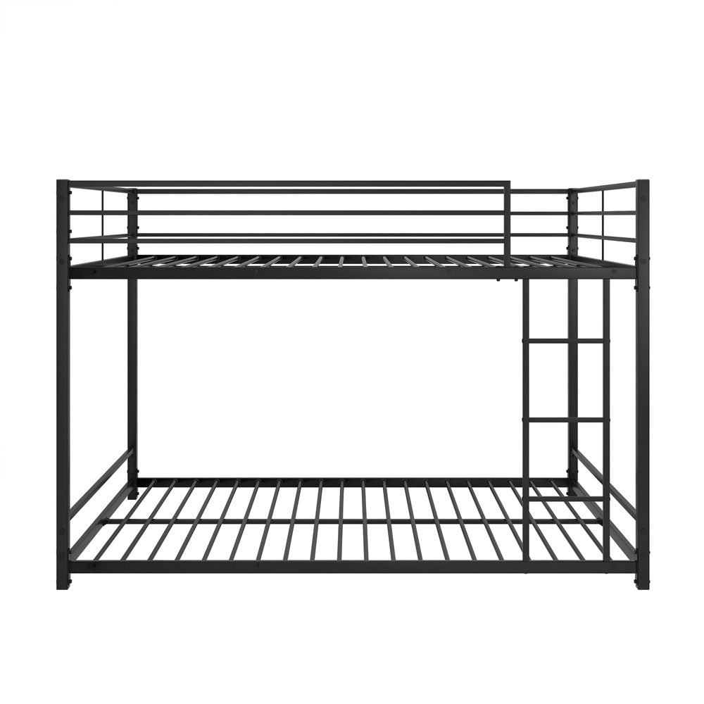 Full Sized Full Metal Bunk Bedframe with Ladder & Rail