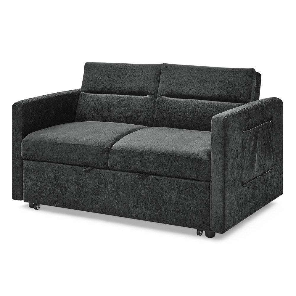 Sofa Bed with Adjustable Backrest & Foam Cushion