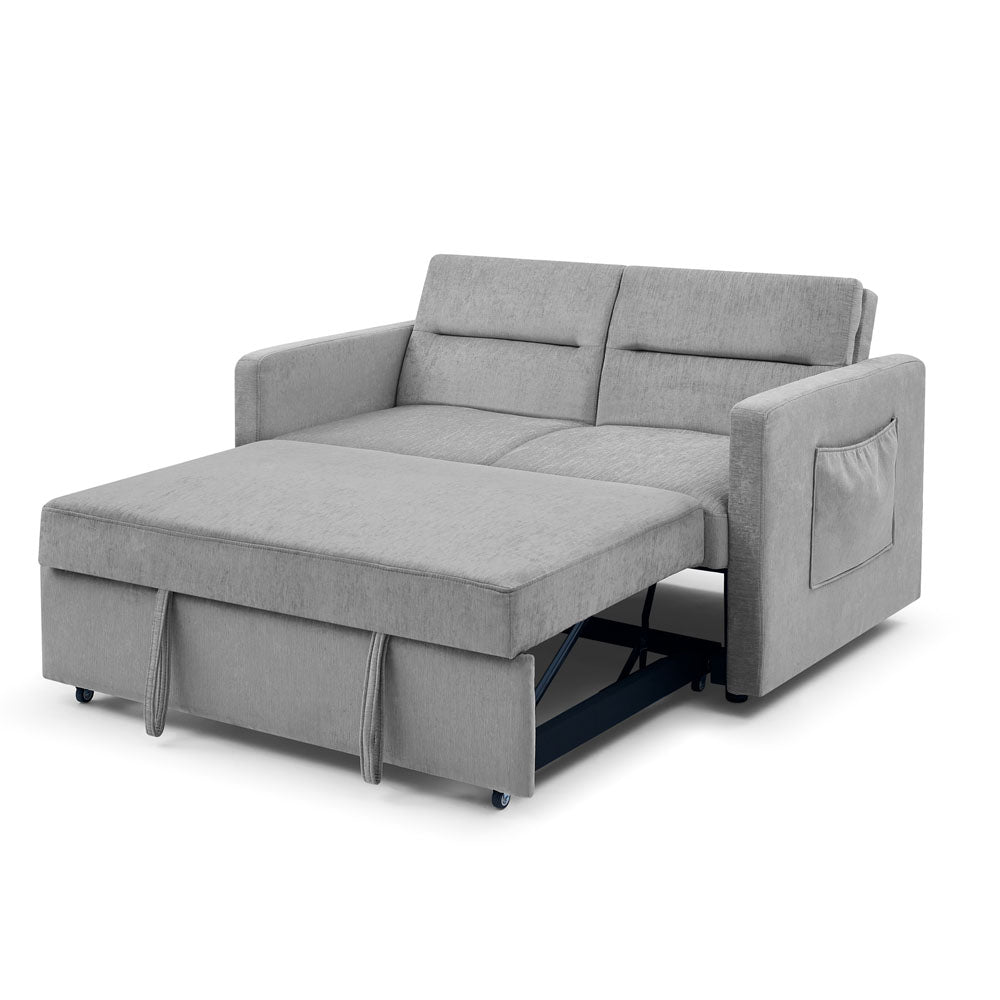 Sofa Bed with Adjustable Backrest & Foam Cushion