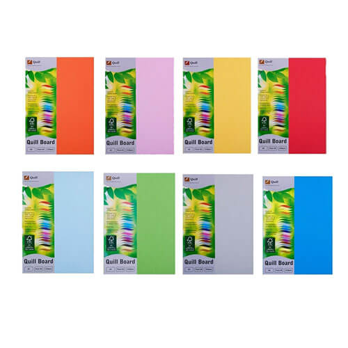 Quill Cardboard A4 (50pk)