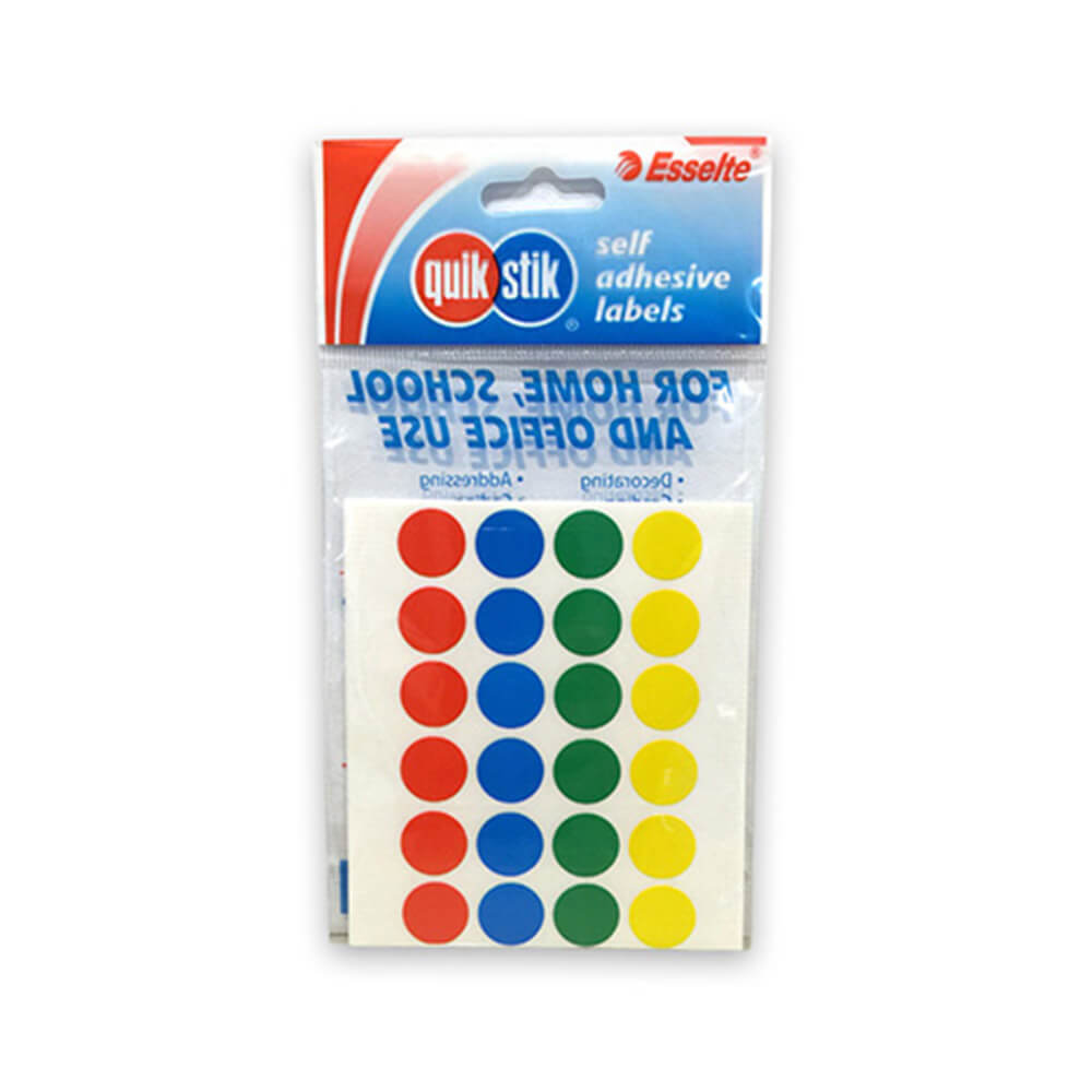 Quik Stik Multi Dot Label (Pack of 10)