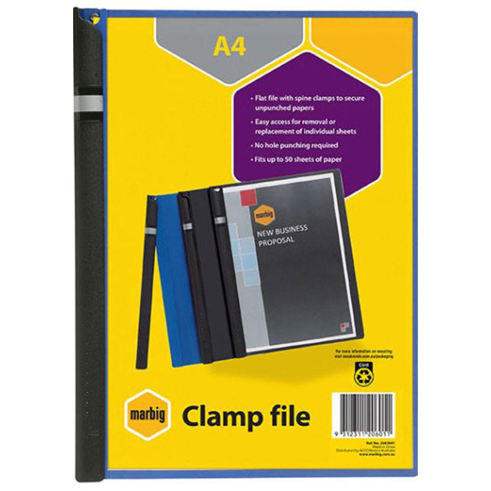 Marbig A4 Clamp File