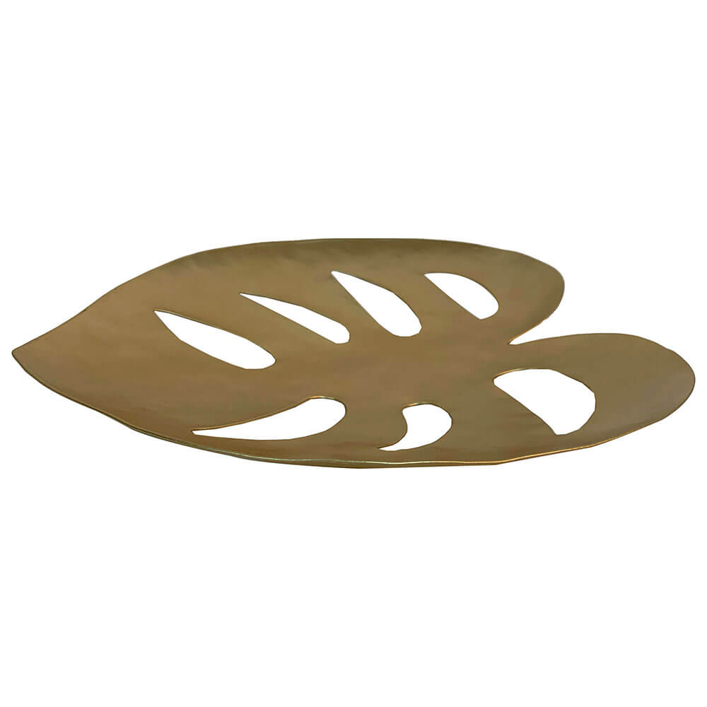 Brinley Gold Metal Leaf Decor (21x18x3cm)
