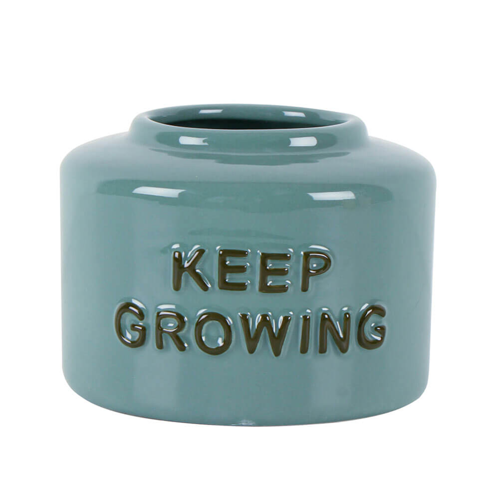 Keep Growing Ceramic Pot Vase (13x13x9cm)