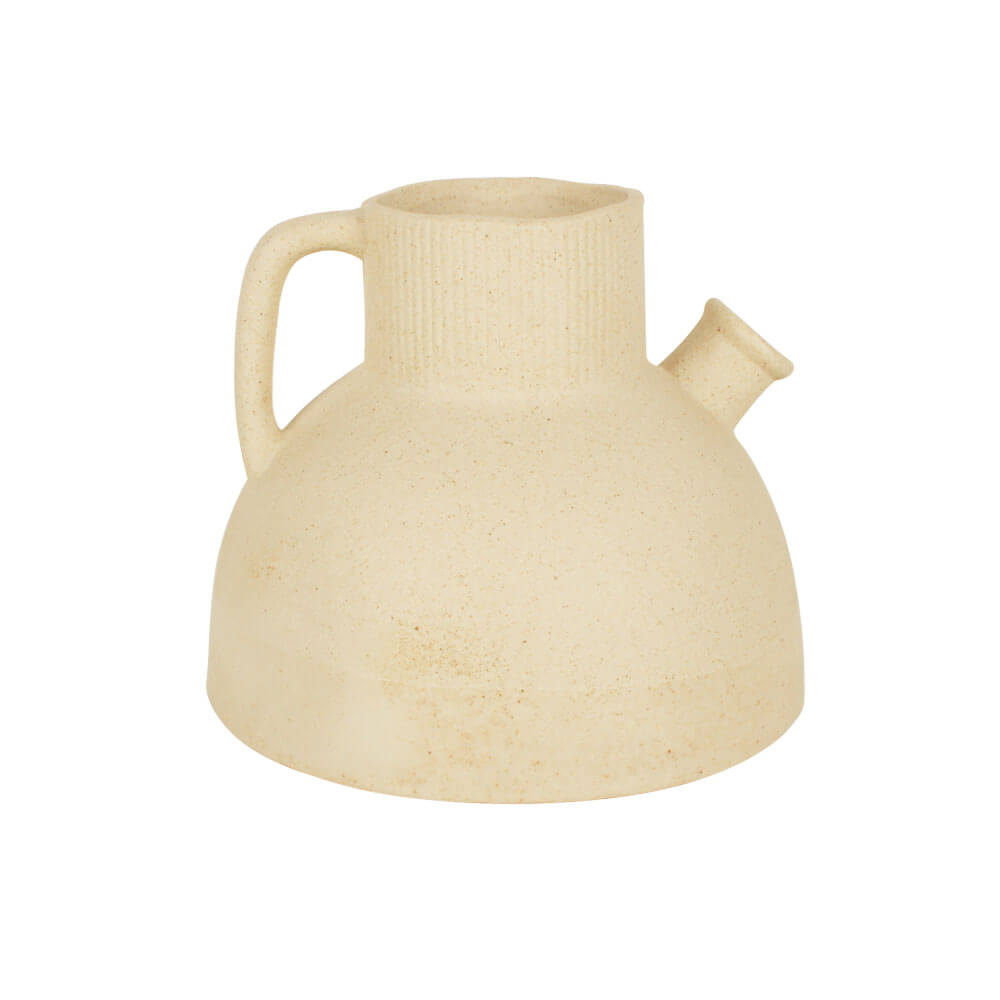 Minna Sand Finish Sprout Vase (14.5x14.5x14cm)