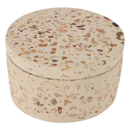 Luca Terrazzo Canister with Lid (9.6x9.6x5.5cm)
