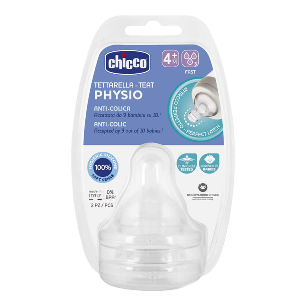 Chicco Perfect5 Anti-Colic SIlicon Teat 2pc