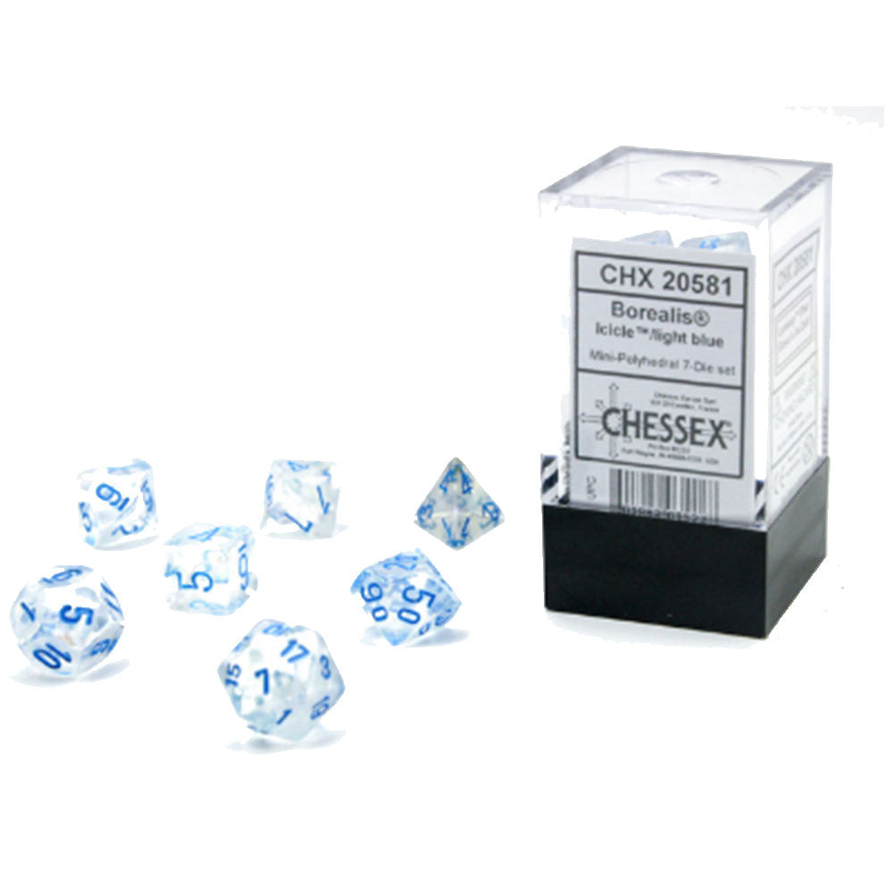 Mini Borealis Luminary Polyhedral 7-Die Set