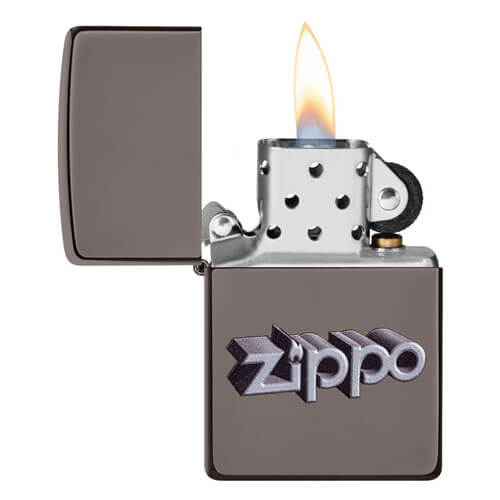 Zippo 3D Logo Ice Lighter (Black)