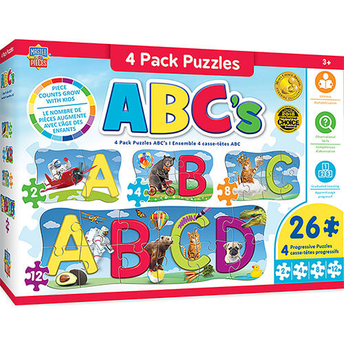 Masterpieces Puzzle Educational (4 Pack)