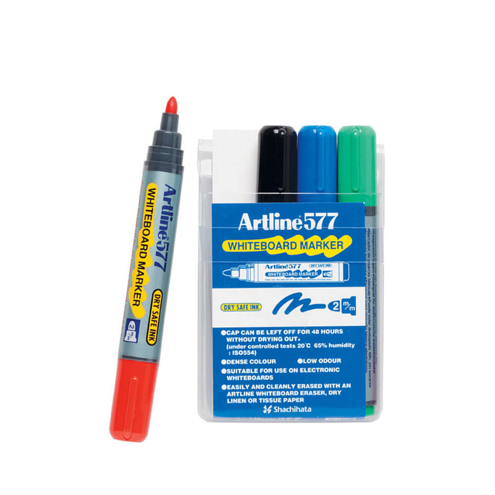 Artline Whiteboard Marker 3mm Bullet Assorted